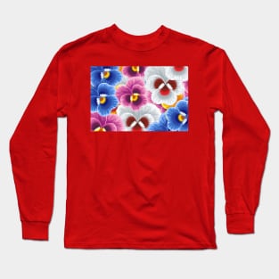 Abstract flowers illustration Long Sleeve T-Shirt